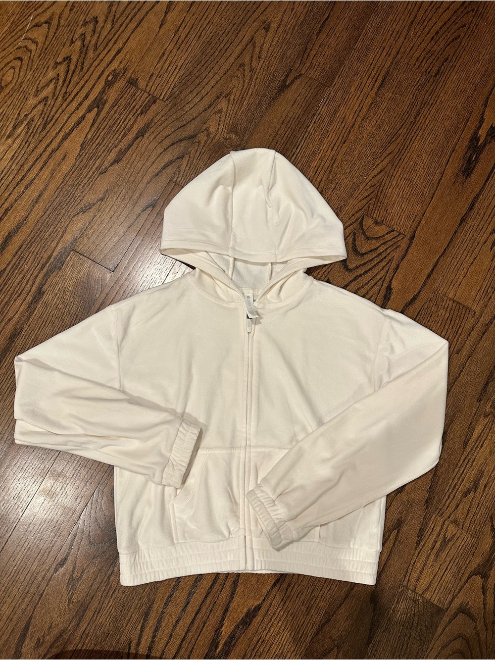Zella Girl Cream Zip Hoodie